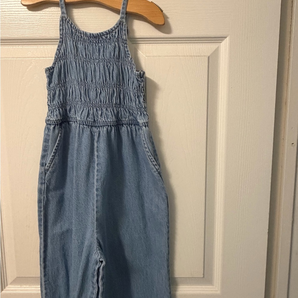 Abercrombie Kids Light Blue Denim Romper